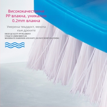 Пластмасова многофункционална четка за пране — комплект от 2 бр., включва четки за обувки, чаши и цепки