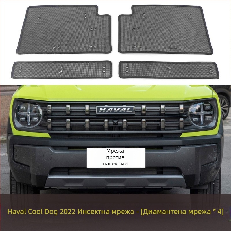 Автомобилен насекомозащитен мрежов екран за средната решетка на водния резервоар (Материал: King Kong net; Марка: Yufuhua; Срок на годност: 10000)