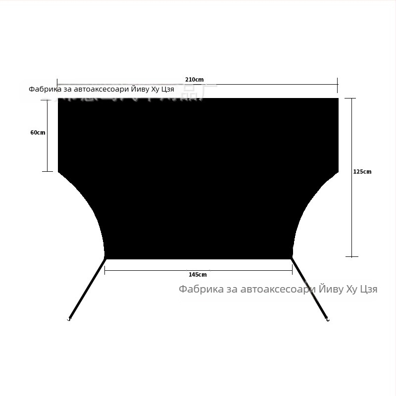 Универсално покривало за задното стъкло на автомобил, против сняг, магнитно монтиране, минималистичен дизайн с ивици, 100 g