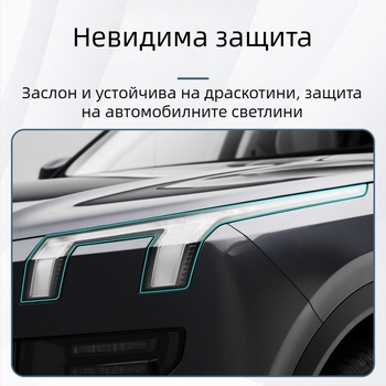 Филм за фарове за Lynk & Co 900, TPU материал, DRL филм, прозрачен