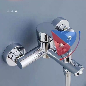 Смесител за вана от неръждаема стомана с тройно смесване, скрит монтаж, модел 9105, работно налягане 0.8 MPa, гореща вода 90°C, студена вода 1°C