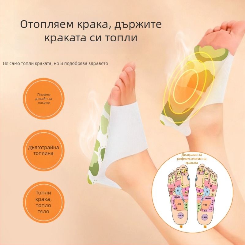 Носима Mugwort подложка за затопляне на стъпала — USB захранване, унисекс домашни обувки, с пета