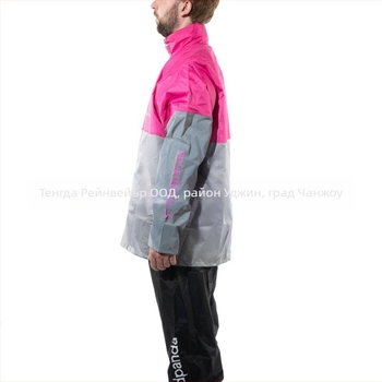 Дъждовен пончо за мотоциклет — разделен дизайн, класически стил, полиестер тафта, водоустойчив PVC слой, за възрастни