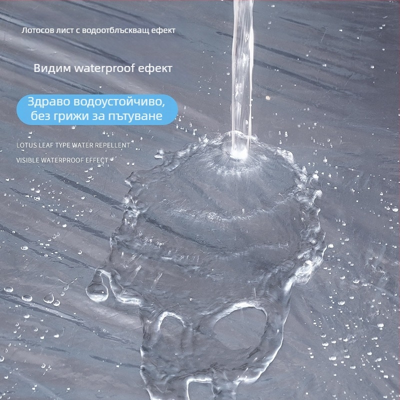 Еднократен PVC дъждобран пончо за възрастни и деца, лека материя, за едно лице, опакован в торба