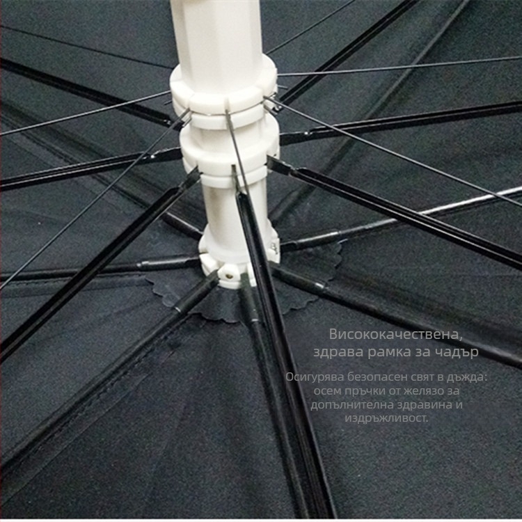 LED осветен чадър със дизайн на Светлинна сабя от Звездни войни, персонализирано лого, ръчно отваряне и затваряне, 8 влакнести ребра