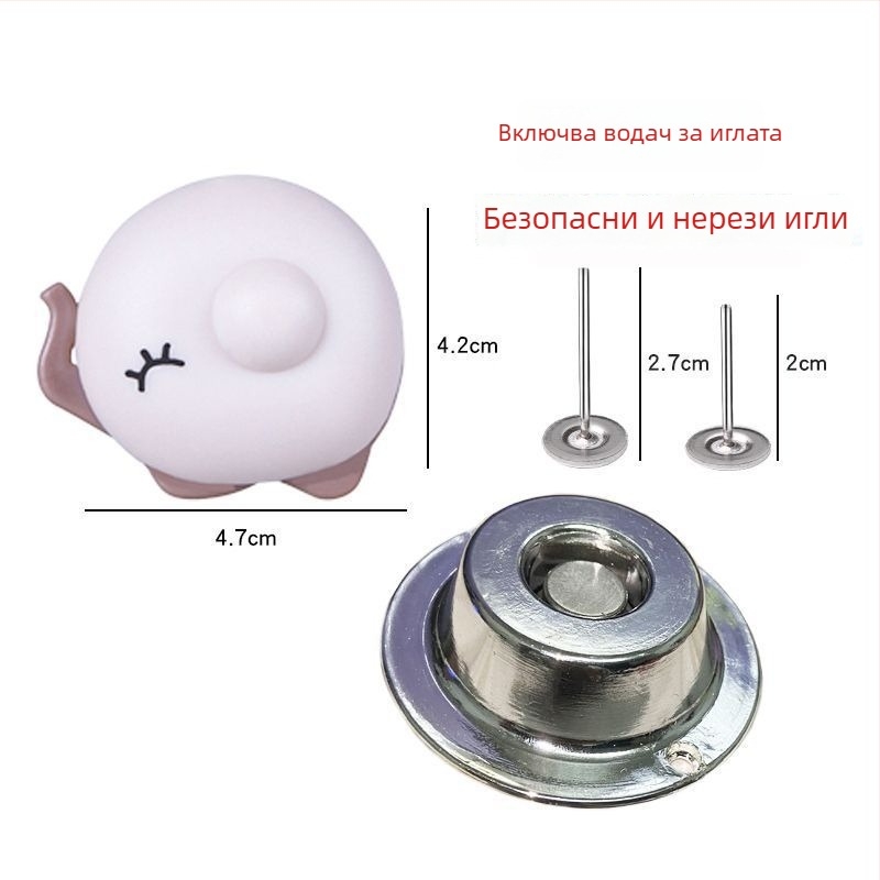 Магнитен фиксатор за завивки – без игла, антихлъзгащи бутони за чаршаф, пластмасов