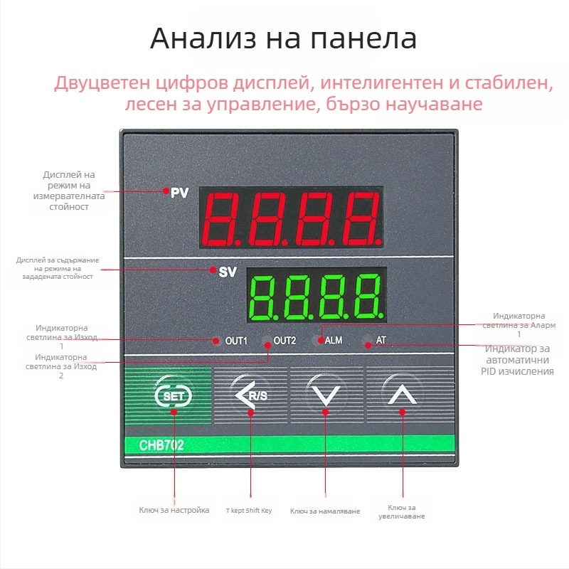 Цифров PID интелигентен термостат с двойен изход и дисплей CHB401/402/702/902 – устройство за контрол на температурата