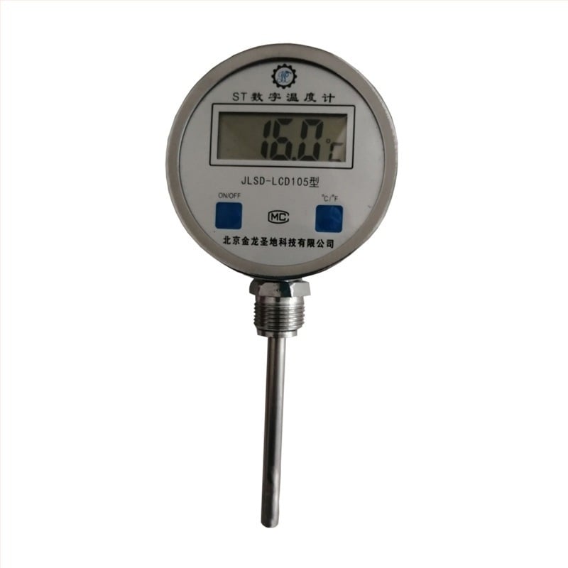 Биметален термометър с двойно прецизно измерване, устойчив на високи температури, индустриално измерване на температурата