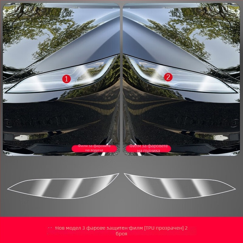 Tesla Model 3 TPU защитен филм за средна колона и централно управление – защита от драскотини за бутоните на волана, бутона за врата и панелите за прозорците