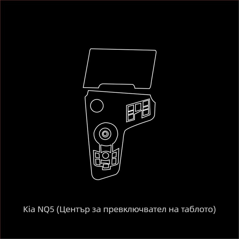 Защитно вътрешно фолио за навигационен екран и централна конзола - PET, устойчиво на високи и ниски температури, позиция: централно управление, универсално съвместимо