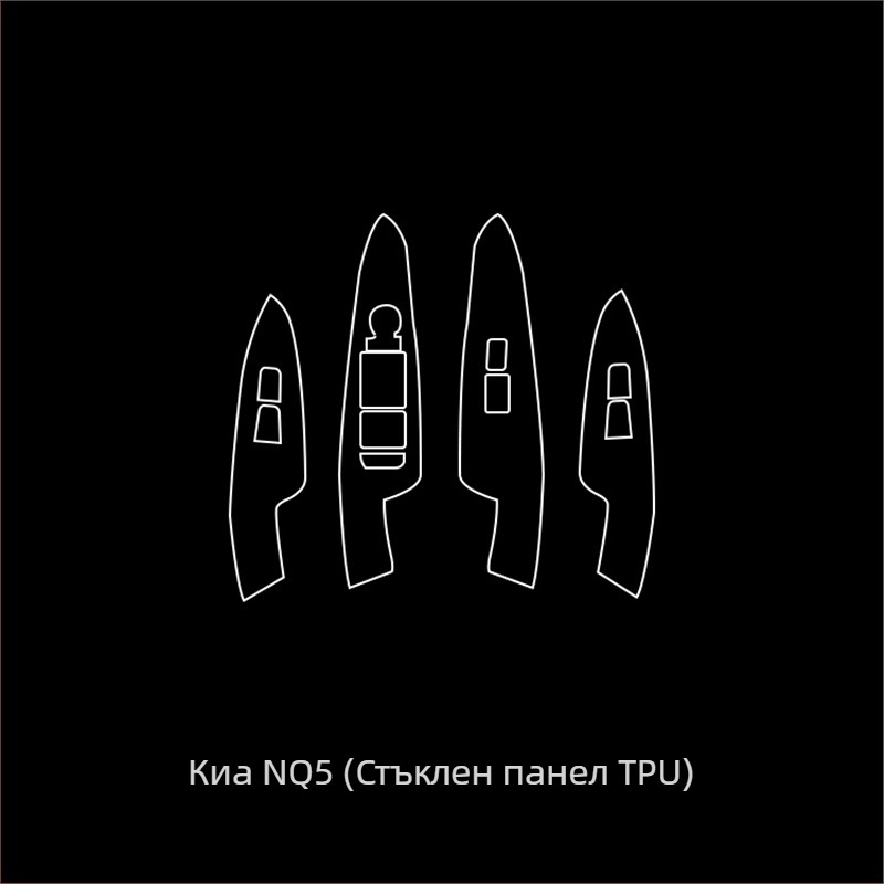 Защитно вътрешно фолио за навигационен екран и централна конзола - PET, устойчиво на високи и ниски температури, позиция: централно управление, универсално съвместимо