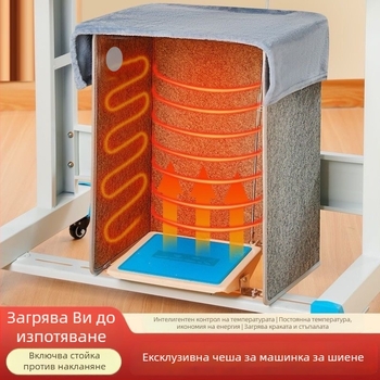 Електрически отопляващи домашни чехли за шевна машина и крак, тристранно нагряване, USB захранване