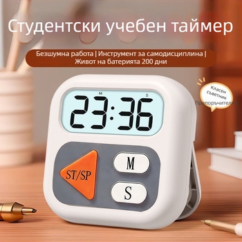Будилник Deoulai с LED цифров дисплей, електронен механизъм, ABS корпус, захранване с батерия тип суха