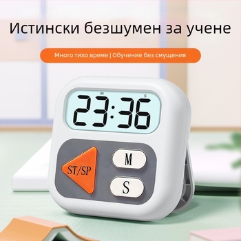 Будилник Deoulai с LED цифров дисплей, електронен механизъм, ABS корпус, захранване с батерия тип суха