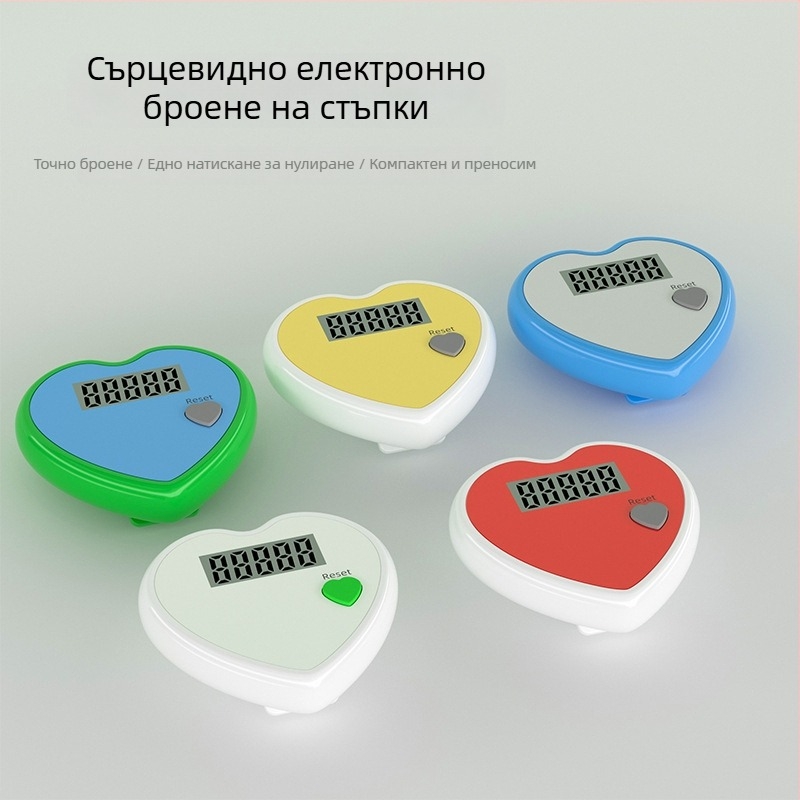 Еднофункционален педометър за бягане – ABS материал, персонализирано лого, 500 броя на кутия