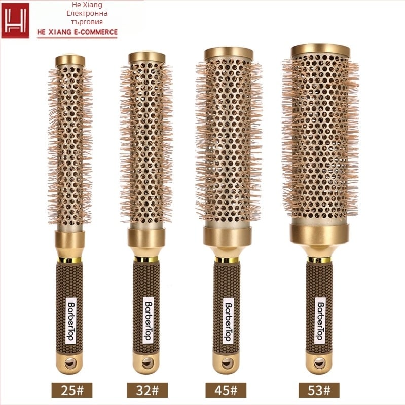 Гребен за къдрене, кръгла форма, пластмасова конструкция, дебелина 10, тегло 100 g, възможност за персонализация