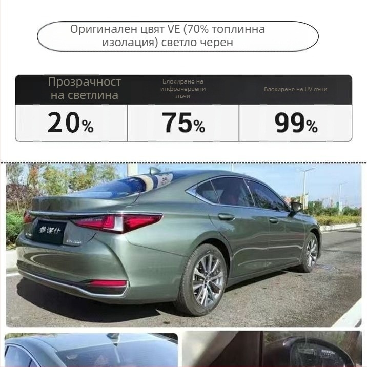 Nano ceramic membrane автомобилен филм – пълно покритие на цял автомобил, прозрачност 70–80%, UV защита над 90%