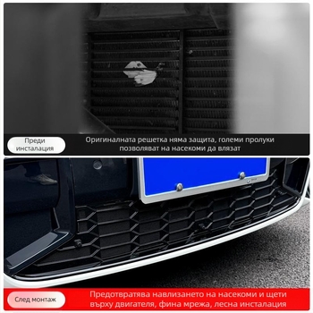 Dishan ABS и King Kong мрежа за долна решетка за BMW 3 серия (2023–2025) — защита от насекоми, защита от прах, подобряване на външния вид