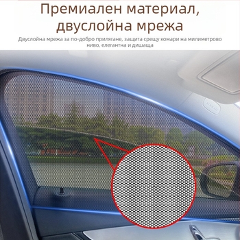 Странична автомобилна мрежа против комари – мрежа за защита от насекоми за универсални странични прозорци, слънчев филтър, минималистичен стил, персонализация