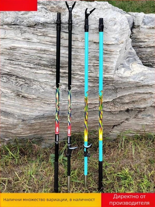 Държач за дипнет за пръчка със задно окачване, въглеродни влакна, многонаправлено завъртане