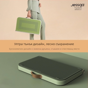 Jessga Нагревател за крака – под масата въздушен нагревател, Plug-in, 130W, 220V, механичен режим