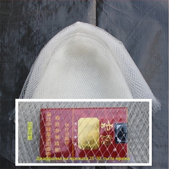 Риболовна мрежа от монофиламентна нишка, плетена, с малки очи и гъста мрежа; Марка Fishing comes