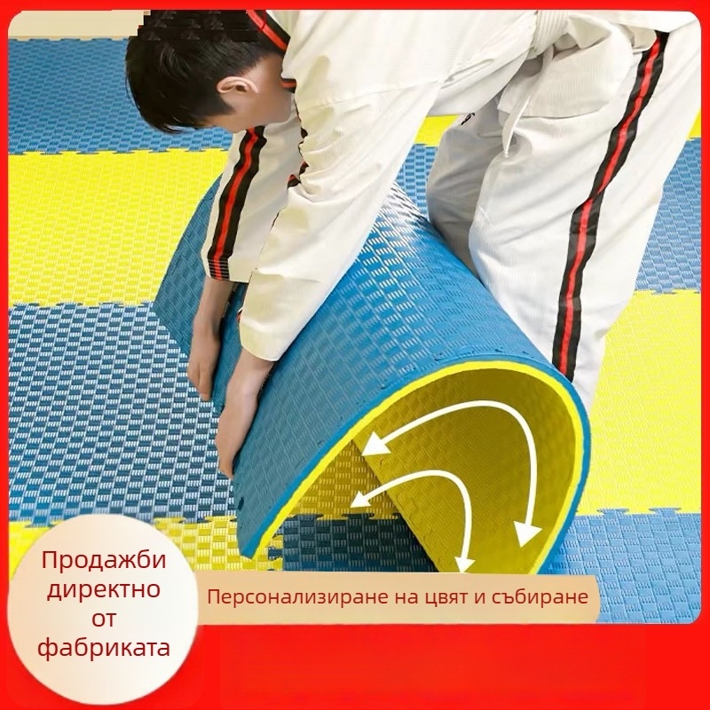 Таекуондо и Санда подложка за тренировки – EVA интерлокираща пяна, дебела, противохлъзгаща, ударопоглъщаща