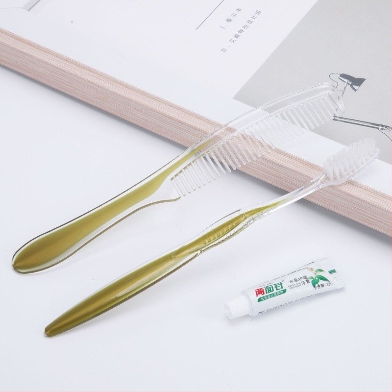 Deer еднократна хотелска четка за зъби, полистиролова пластмаса, разградима, печат на лого и персонализация