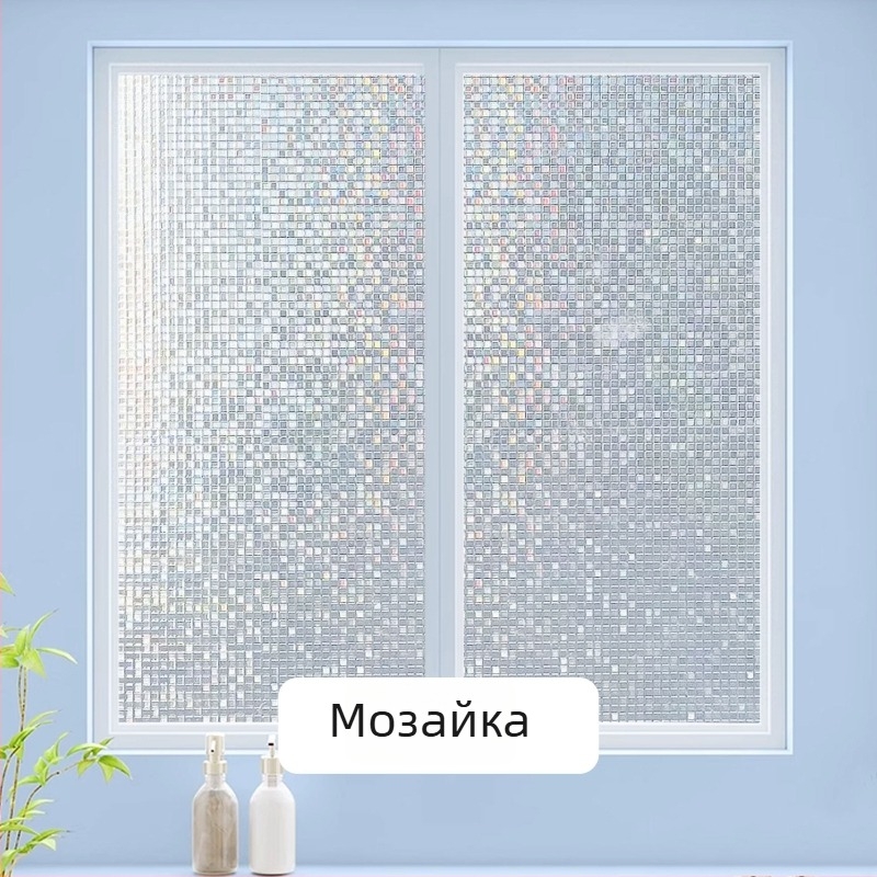 Филм за прозорци за поверителност с мъглен ефект — PVC, електростатично залепване, модерен минималистичен стил, персонализирана обработка