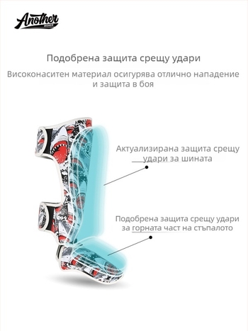 Anotherboxer Протектор за крак за Санда, Таекуондо, ММА и Муай Тай — защита на тибия за юноши и възрастни (Издание 2025)