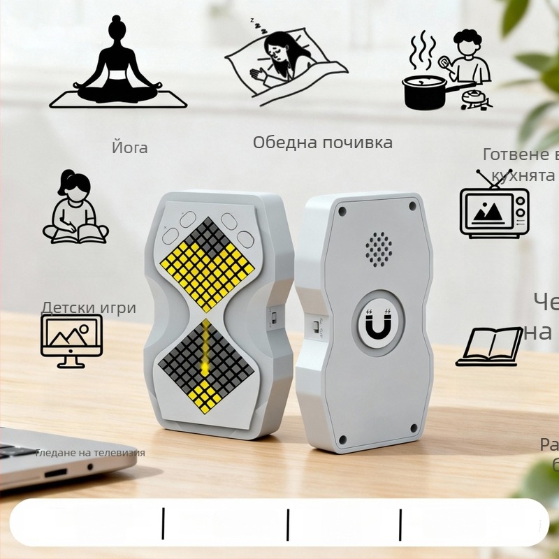 Нощна лампа с безкрайно регулиране на яркостта и околно осветление; вградена батерия, ABS абажур