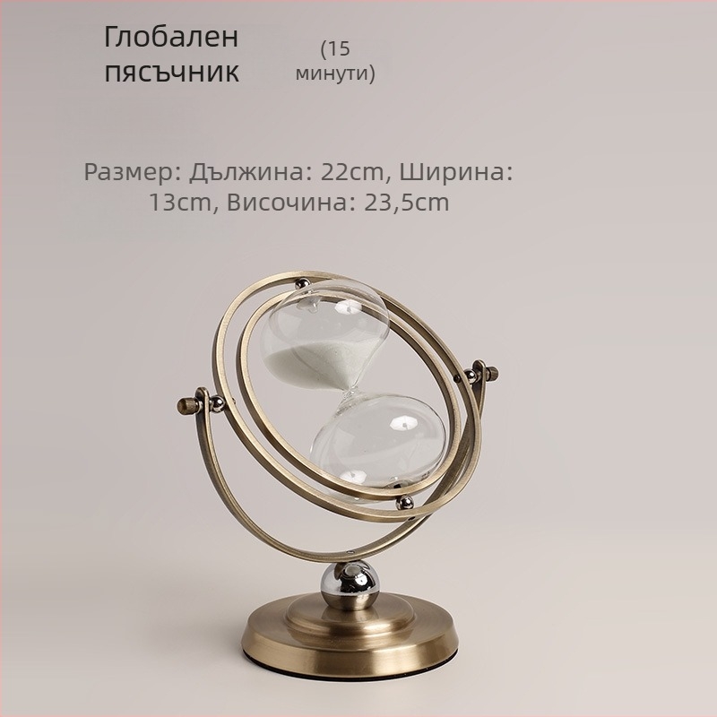 Nordic стил стъклен пясъчен часовник таймер, ръчна изработка, декоративна висулка за рафт за книги и ТВ шкаф