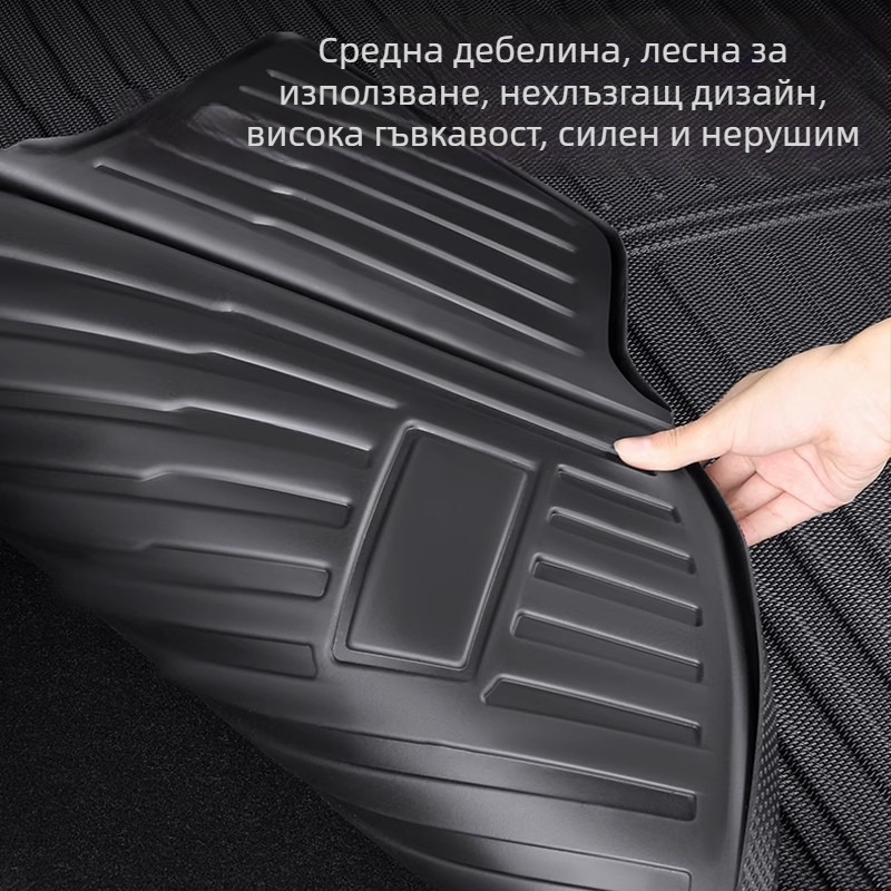 Tesla Model Y3 интегрирана подложка за багажник, материал TPE, персонализиране налично, код 007, специални подложки за крака