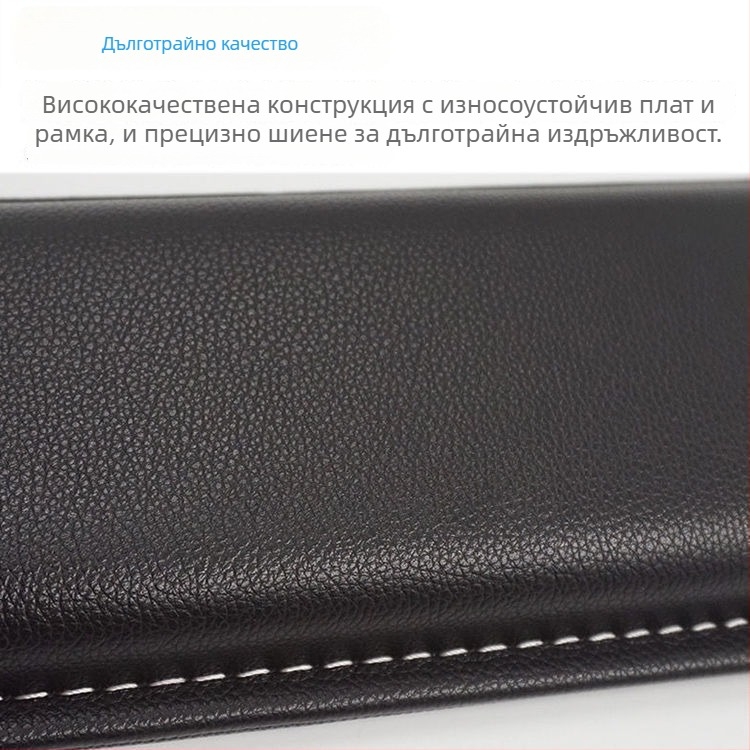 Подложка за китката за механична клавиатура с паметна пяна и кожена повърхност, съвместима с клавиатури 87–108 клавиша, тегло 150 g, износоустойчива