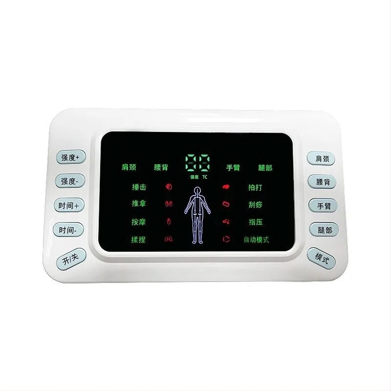 Физиотерапевтичен масажер с електрически импулси, средна честота, мултифункционален за шия, талия, ханш и крака, цялото тяло; презареждаем, USB, модел HZKJ-908, тегло 300 g