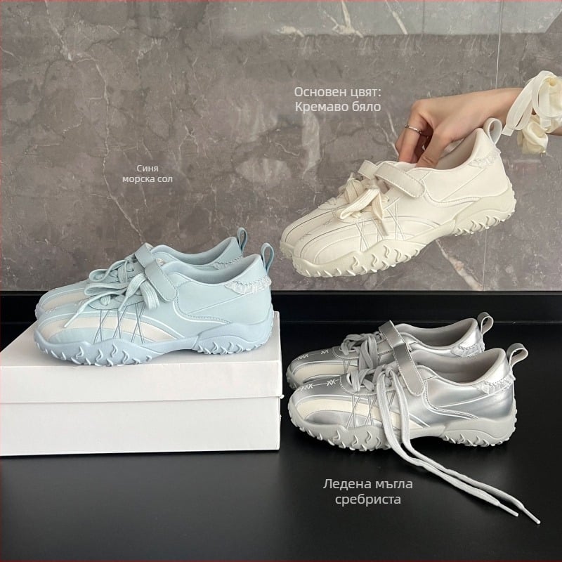 Летни обувки за тренировки с велкро, дишащ мрежест горен слой, PU междинна подметка, гумена подметка, нисък връх