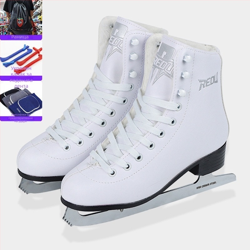 Cool Show детски кънкови обувки за лед – PU горна част устойчива на студ, лезвие от карбонова стомана