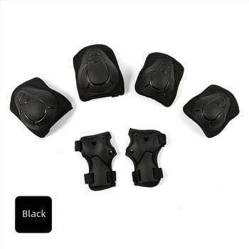 Детски комплект защитни протектори за каране на ролери: коленни, лакътни и киткови протектори, 6 части, материал пяна