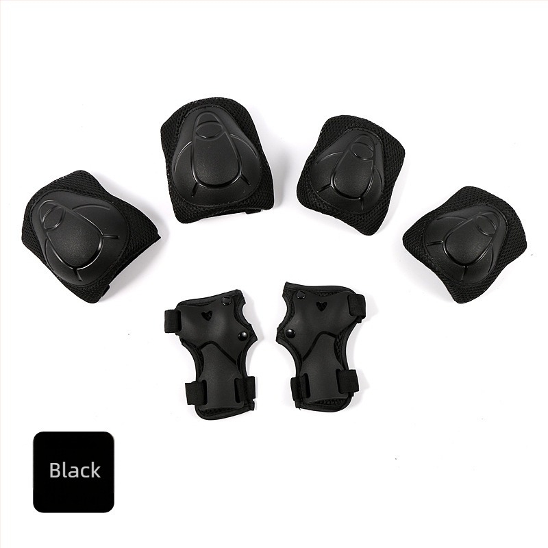 Детски комплект защитни протектори за каране на ролери: коленни, лакътни и киткови протектори, 6 части, материал пяна