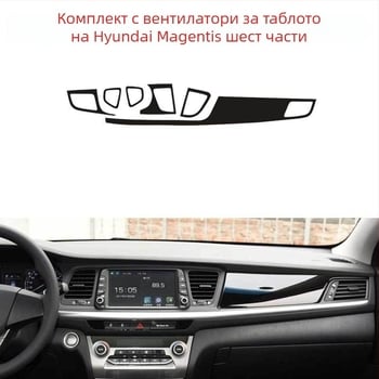 PVC карбонови вътрешни декоративни лепенки за скоростен лост, централна конзола и панели на вратите – лепяща основа