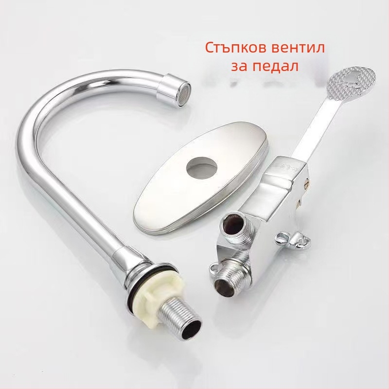 Клапан за писуар с ръчно управление, CXF-001, медно-цинкова сплав, без захранване, време на промиване 6 секунди, CE сертифиран