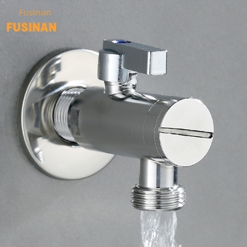 Ъглов клапан за тоалетна от 304 неръждаема стомана, висок поток, модел 4 или 6 точки, работно налягане 1 MPa, монтаж спирален