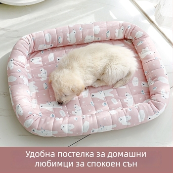 Котешки охлаждащ мат — Ice Silk, лятно гнездо, платнено спално легло