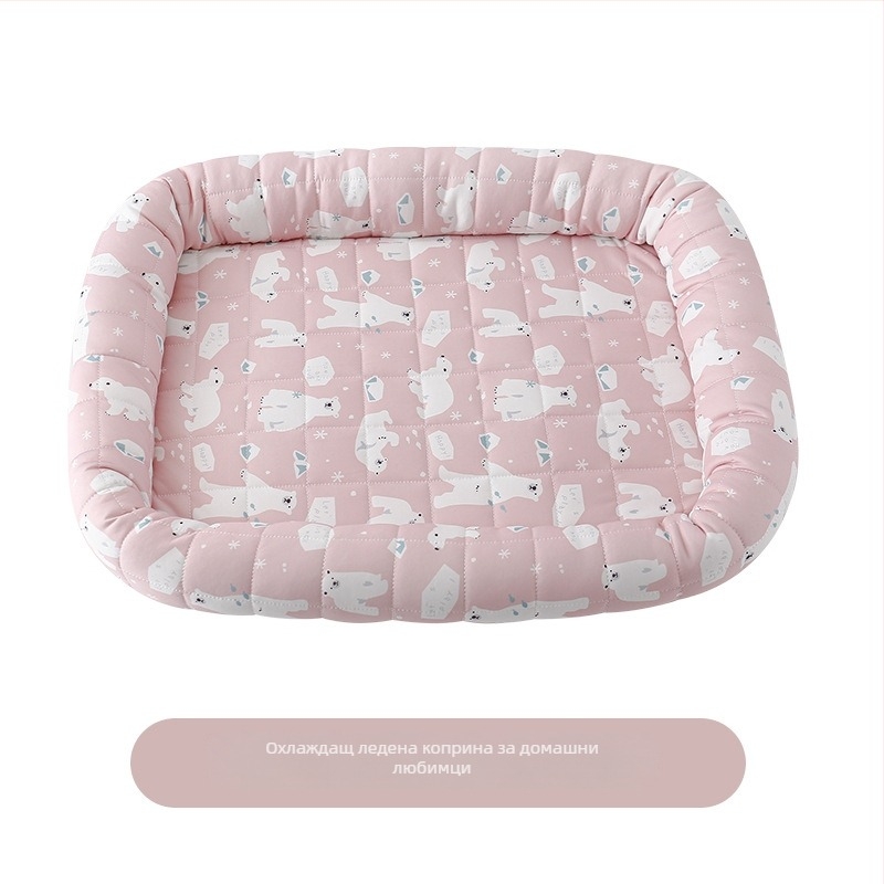 Котешки охлаждащ мат — Ice Silk, лятно гнездо, платнено спално легло