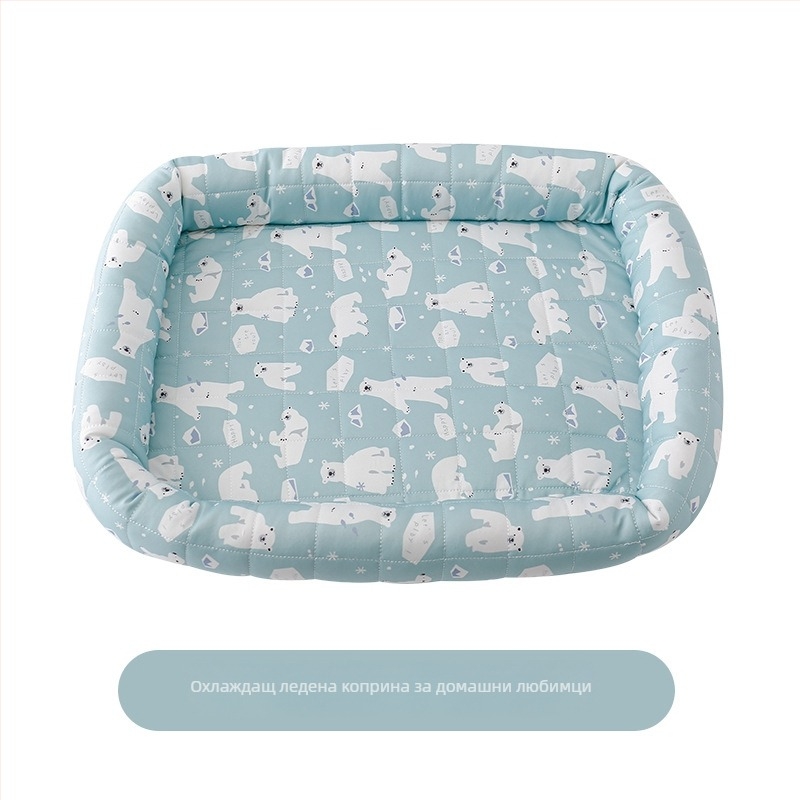Котешки охлаждащ мат — Ice Silk, лятно гнездо, платнено спално легло