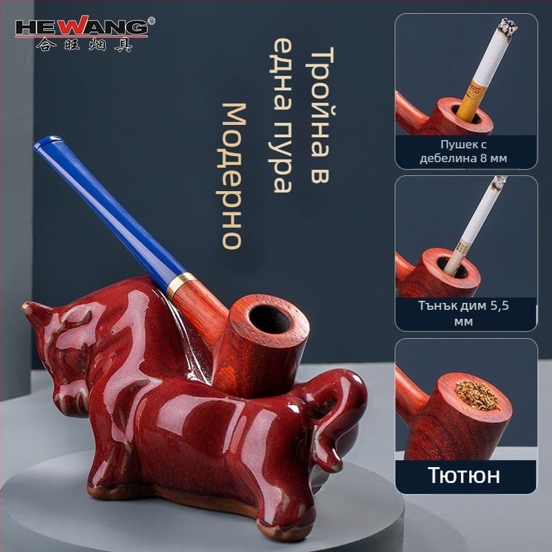 Пайп, махагоново дърво, Hewang Smoking Accessories