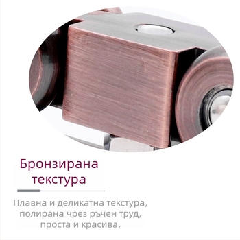 Плъзгаща се водеща ролка за врати – цинкова сплав, метални 4 ролки, тежко натоварване до 200 кг, за твърди дървени врати