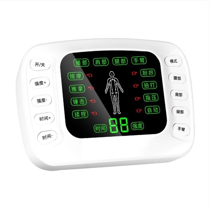 Jiarui Jr-328 Преносим ръчен EMS масажор - USB захранване, за шия, гръб, талия, ханш и крака