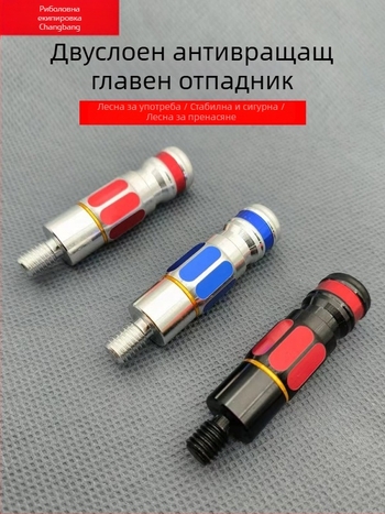 Адаптер за пръчка за риболовна мрежа, с антизавъртане глава, метална конструкция