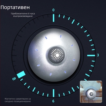HCNT магнитно левитиращ UFO говорител с Bluetooth — 3D обкръжаващ звук, интелигентен безжичен високоговорител, честота 2.0